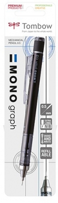 Creion mecanic 0.5 mm, Mono Graph, Black Tombow