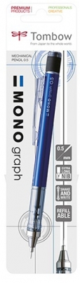 Creion mecanic 0.5 mm, Mono Graph, Blue Tombow