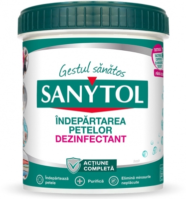 Dezinfectant pudra pentru indepartarea petelor 450 g Sanytol