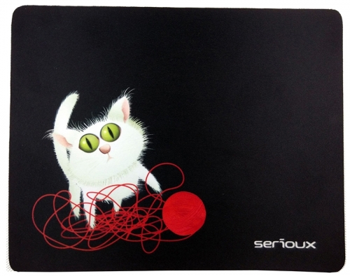 Mousepad Cat and ball of yarn Serioux