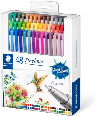 Set Fineliner Triplus 334, 48 culori/set Staedtler