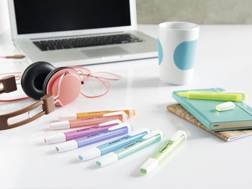 Textmarker Swing Cool Pastel, 8 culori/set Stabilo 