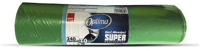 Saci menajeri Sano Optima super 240L, verde, 10 buc/rola