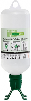 Solutie pentru clatirea ochilor, 0.9 clorura de sodiu, 1000 ml, Duo, Plum