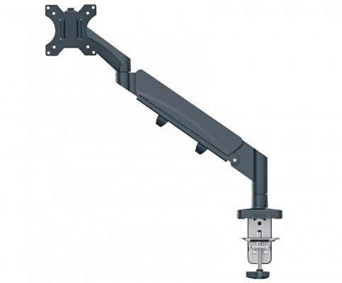 Suport pentru monitor, brat ajustabil si extensibil, cu fixare pe birou, gri-carbune, Ergo Leitz