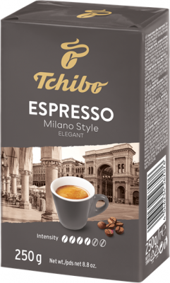 Cafea macinata si prajita Espresso Milano Style 250 g Vidata Tchibo