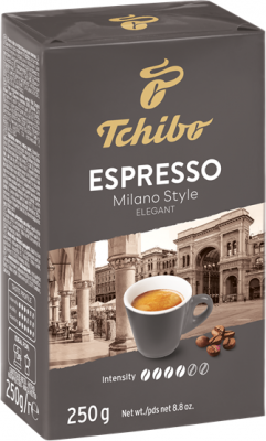 Cafea macinata si prajita Espresso Milano Style 250 g Vidata Tchibo