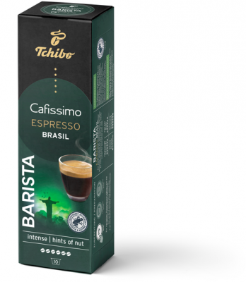 Cutie 10 capsule cafea Tchibo Cafissimo Espresso Barista Brasil