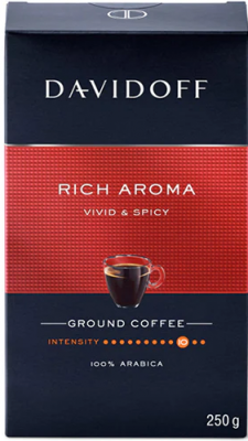 Cafea macinata si prajita Rich Aroma 250 g Vidata Davidoff