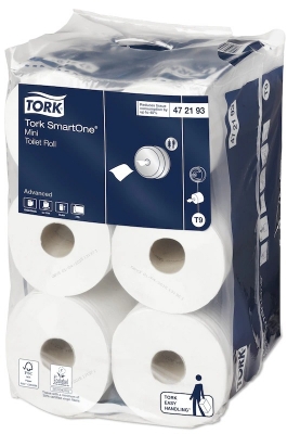 Hartie igienica 2 straturi 620 portii SmartOne 12/set 472193 Tork