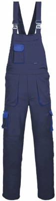 Salopeta cu pieptar Texo Contrast, Navy, Regular, Portwest 