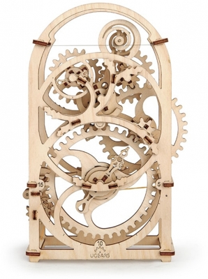 Puzzle 3D, lemn, mecanic 20 min Timer, 107 piese, Ugears 