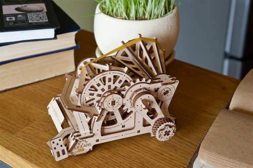 Puzzle 3D, lemn, mecanic Variator STEM-lab, 104 piese, Ugears