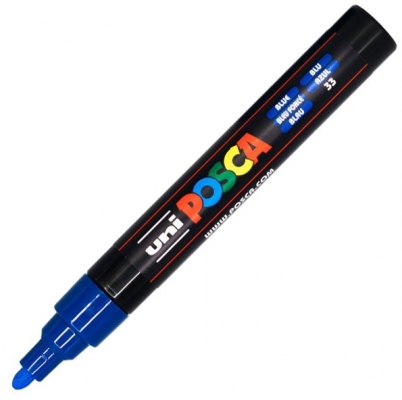 Marker cu vopsea PC-5M Posca 1.8 - 2.5 mm Uni-Ball