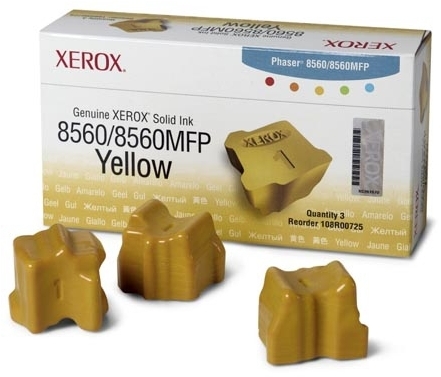 Cerneala Solida Yellow 3 Sticks 108R00766 3K Original Xerox Phaser 8560