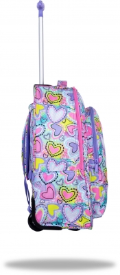 Troller CoolPack Alan, 1 compartiment, compartiment pentru laptop, Pastel Hearts