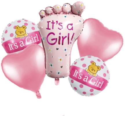 Balon, folie aluminiu, It's a girl