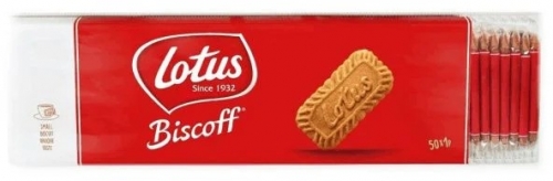 Lotus Biscuiti Caramelizati Biscoff pentru cafea, ambalati individual 50 buc/pachet, 312.5 g 