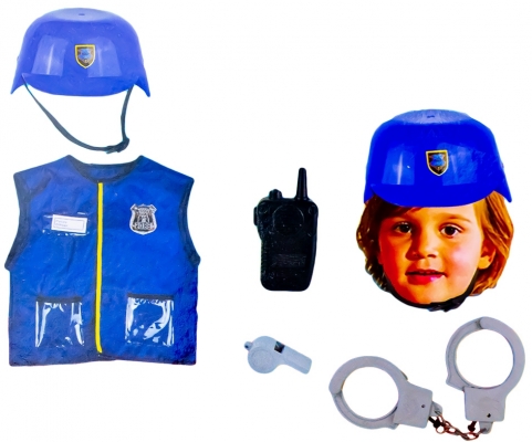 Costum Politist pentru copii, cu accesorii