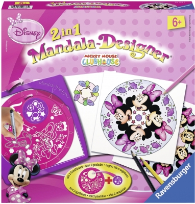 Set de creatie Mandala 2 in 1 Minnie  Arts & Crafts Ravensburger 