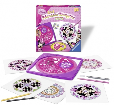 Set de creatie Mandala 2 in 1 Minnie  Arts & Crafts Ravensburger 