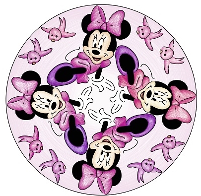 Set de creatie Mandala 2 in 1 Minnie  Arts & Crafts Ravensburger 