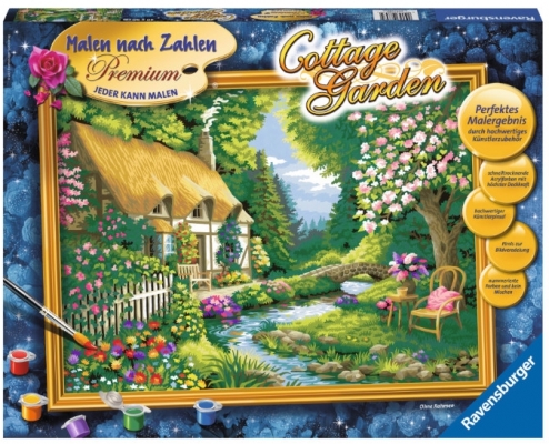 Pictura Pe Numere Casuta Din Gradina Ravensburger