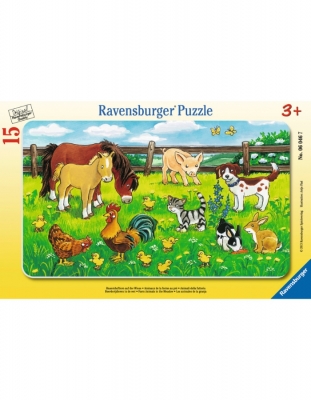 Puzzle Animale Pe Pajiste, 15 Piese Ravensburger