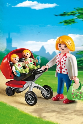 Carucior cu gemeni Preschool Playmobil