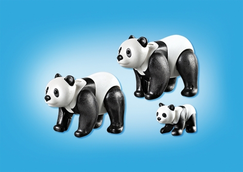 Familie de ursi panda City Life Zoo Playmobil