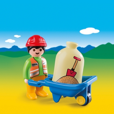 Muncitor cu roaba 1.2.3 Playmobil