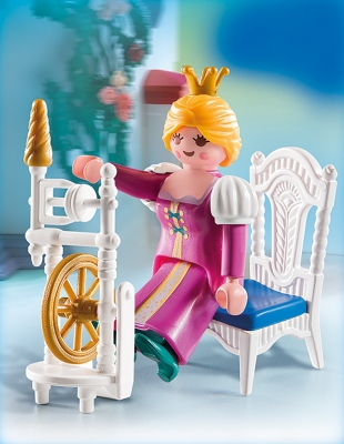 Regina cu masina de tesut Playmobil