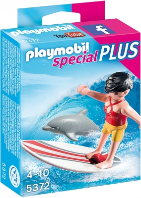 Surfer cu placa pe surf Playmobil