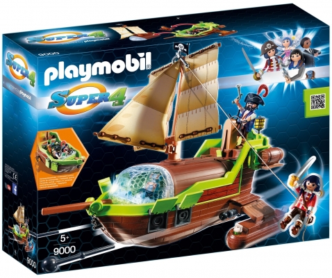 Super 4 - Barca Piratului Cameleon Playmobil