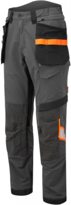 Pantaloni de lucru stretch Holster, Gri metalic, Tall, Portwest EV4