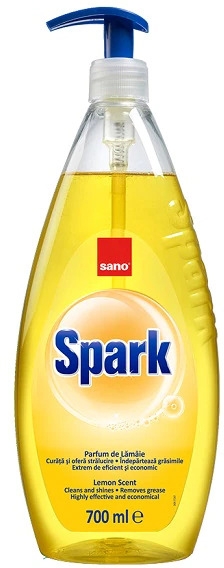 Detergent Lichid Vase Spark Lamaie Cu Pompita Ml Sano Bnb