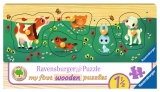 Puzzle Din Lemn Cu Animale, 5 Piese Ravensburger