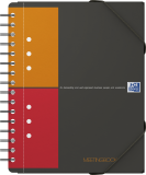 Agenda Oxford International Meeting Book, A5+, 80 file, coperta PP, gri, patratele