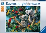 Puzzle Koala In Copac, 500 Piese Ravensburger