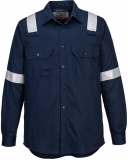 Camasa usoara antistatica FR, navy, regular, Bizflame Plus, Portwest