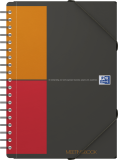 Agenda Oxford International Meeting Book, B5, 80 file, coperta PP, gri, patratele