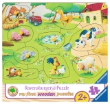 Puzzle Din Lemn Ferma, 9 Piese Ravensburger