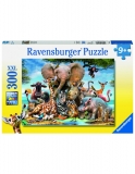 Puzzle Prietenii Africani, 300 Piese Ravensburger