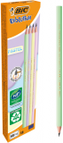 Creion grafit Evolution Pastel fara radiera Bic, culori pastel