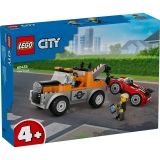 Camioneta de tractare si masina sport 60435 LEGO City