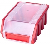 Cutie din plastic Ergobox 2 Plus 7,5 x 16,1 x 11,6 cm, rosie