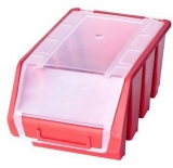 Cutie din plastic Ergobox 3 Plus 12,6 x 17 x 24 cm, rosie