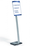 Stand cu panou de informatii Info Sign, A3, argintiu Durable