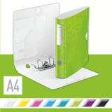 Biblioraft 180° Active WOW, polyfoam, A4, 65 mm, Leitz, verde metalizat