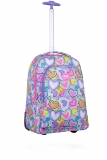 Troller CoolPack Alan, 1 compartiment, compartiment pentru laptop, Pastel Hearts